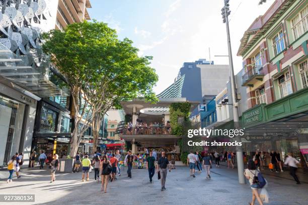 brisbane high street - brisbane street stock pictures, royalty-free photos & images