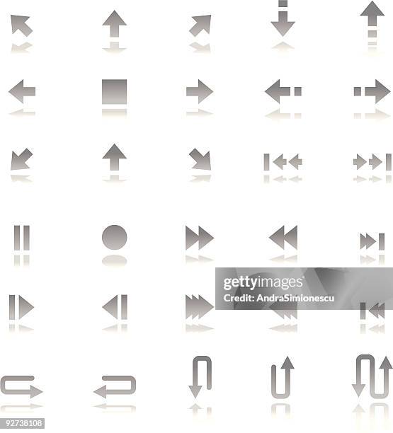 multimedia icon set 2 - fast forward stock illustrations