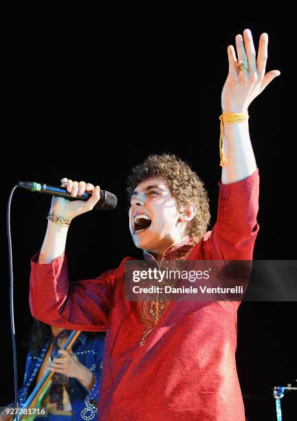 Josh Kiszka attends Elton John AIDS Foundation 26th Annual Academy Awards Viewing Party at The City of West Hollywood Park on March 4, 2018 in Los...