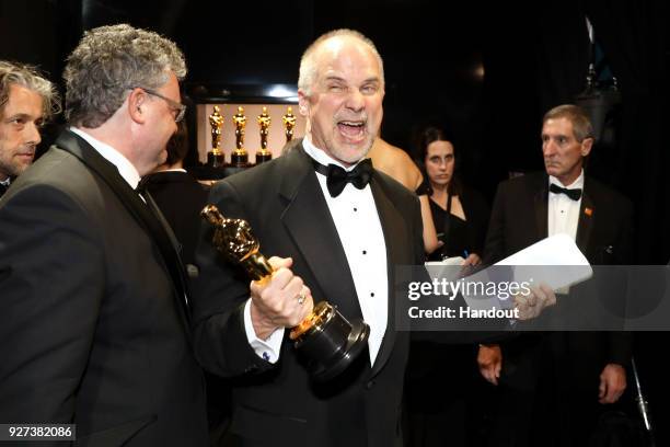 In this handout provided by A.M.P.A.S., John Nelson attends the 90th Annual Academy Awards at the Dolby Theatre on March 4, 2018 in Hollywood,...