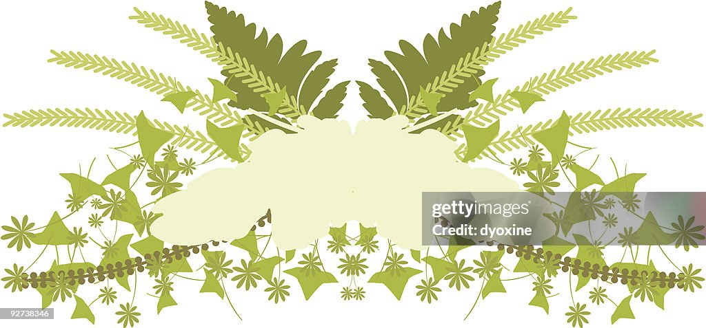 Grüne Blätter Wappen