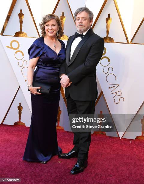 Mark Hamill, Marilou Hamill arrives at the 90th Annual Academy Awards at Hollywood & Highland Center on March 4, 2018 in Hollywood, California.