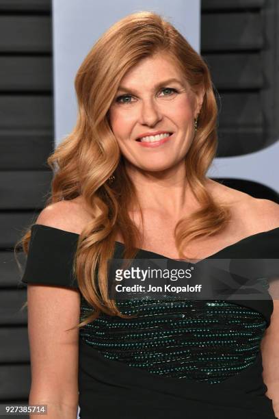 Connie Britton attends the 2018 Vanity Fair Oscar Party hosted by Radhika Jones at Wallis Annenberg Center for the Performing Arts on March 4, 2018...