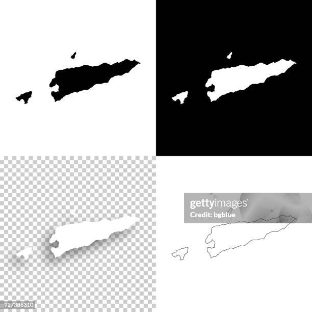 east timor maps for design - blank, white and black backgrounds - template:east stock illustrations