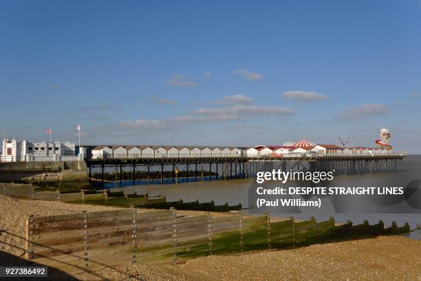 herne bay pier - herne bay stock pictures, royalty-free photos & images
