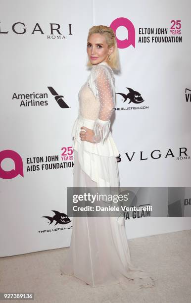 Megan Pormer attends Elton John AIDS Foundation 26th Annual Academy Awards Viewing Party at The City of West Hollywood Park on March 4, 2018 in Los...