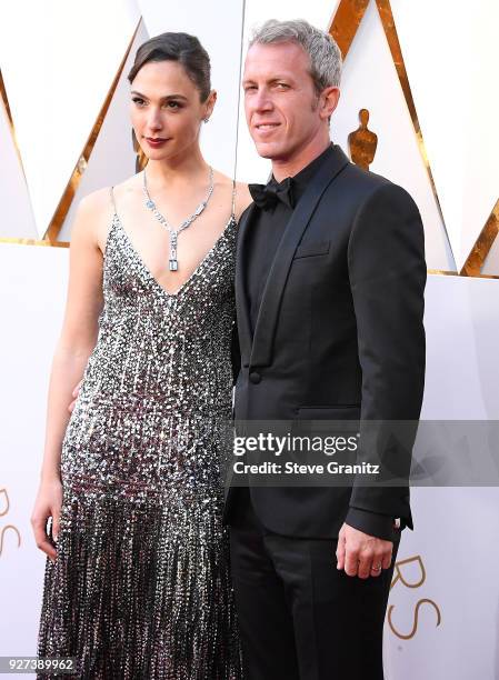 Gal Gadot, Yaron Varsano arrives at the 90th Annual Academy Awards at Hollywood & Highland Center on March 4, 2018 in Hollywood, California.