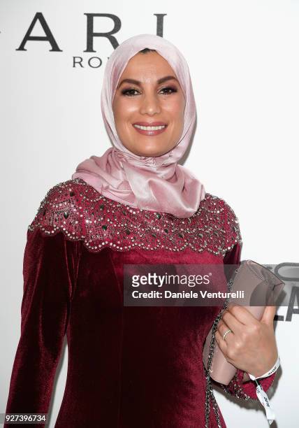 Penelope Shihab attends Elton John AIDS Foundation 26th Annual Academy Awards Viewing Party at The City of West Hollywood Park on March 4, 2018 in...