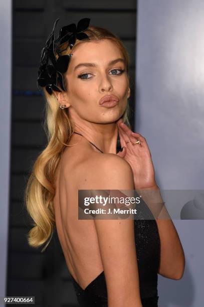 Stella Maxwell attends the 2018 Vanity Fair Oscar Party hosted by Radhika Jones at the Wallis Annenberg Center for the Performing Arts on March 4,...
