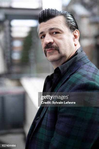 Musician Arnaud Rebotini, is photographed for Self Assignment on September 15, 2017 in Lille, France.