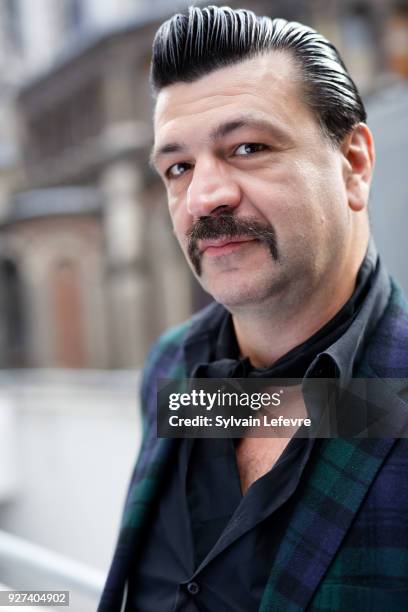 Musician Arnaud Rebotini, is photographed for Self Assignment on September 15, 2017 in Lille, France.