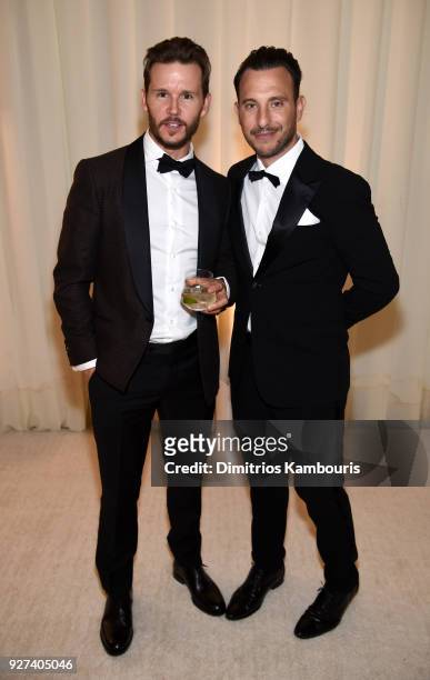 Ryan Kwanten and Lloyd Kwanten attend the 26th annual Elton John AIDS Foundation Academy Awards Viewing Party sponsored by Bulgari, celebrating EJAF...