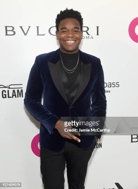 Dexter Darden attends the 26th annual Elton John AIDS Foundation Academy Awards Viewing Party sponsored by Bulgari, celebrating EJAF and the 90th...