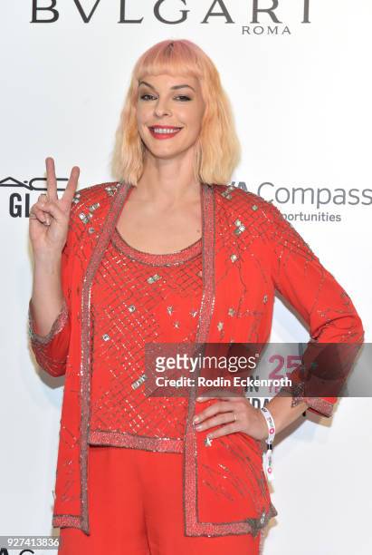 Pollyanna McIntosh attends the 26th annual Elton John AIDS Foundation's Academy Awards Viewing Party at The City of West Hollywood Park on March 4,...