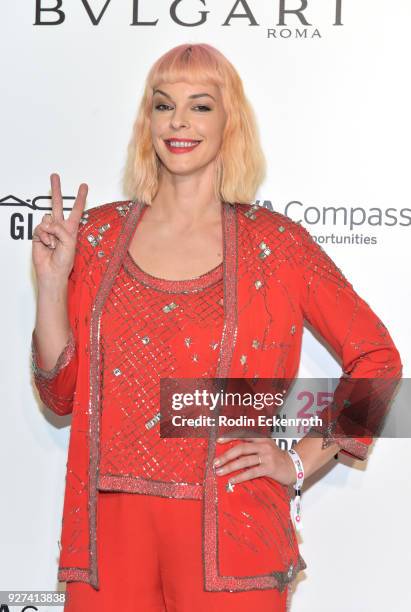 Pollyanna McIntosh attends the 26th annual Elton John AIDS Foundation's Academy Awards Viewing Party at The City of West Hollywood Park on March 4,...