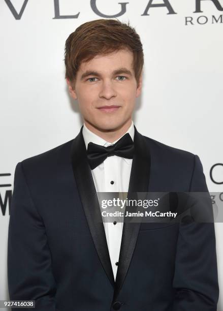 Graham Patrick Martin attends the 26th annual Elton John AIDS Foundation Academy Awards Viewing Party sponsored by Bulgari, celebrating EJAF and the...