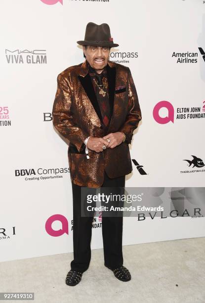 Joseph Jackson arrives at the 26th Annual Elton John AIDS Foundation's Academy Awards Viewing Party on March 4, 2018 in West Hollywood, California.