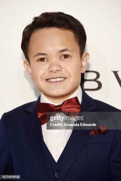 Actor Sam Humphrey arrives at the 26th Annual Elton John AIDS Foundation's Academy Awards Viewing Party on March 4, 2018 in West Hollywood,...