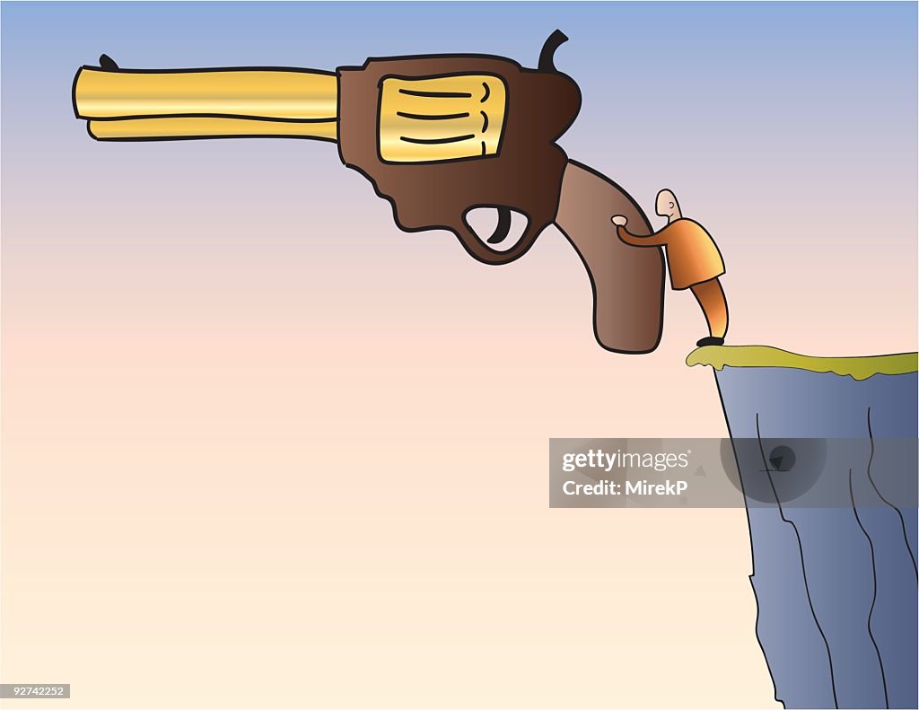 Gold gun