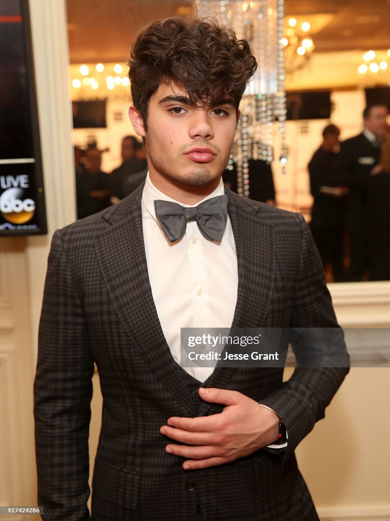 Emery Kelly attends Byron Allen's Oscar Gala Viewing Party to Support