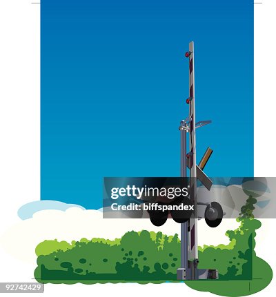 Railway Crossing - Vector Railway Crossing - Vector