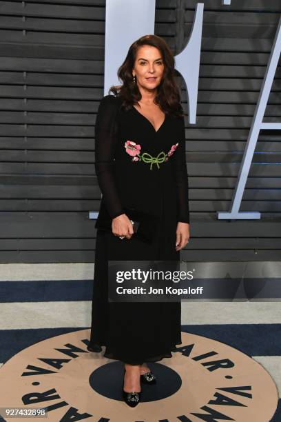 Annabella Sciorra attends the 2018 Vanity Fair Oscar Party hosted by Radhika Jones at Wallis Annenberg Center for the Performing Arts on March 4,...