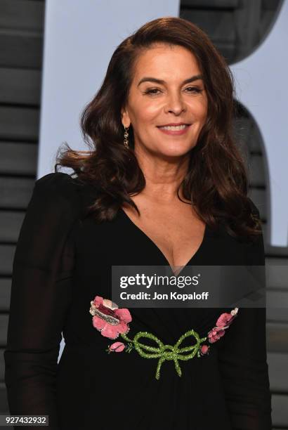 Annabella Sciorra attends the 2018 Vanity Fair Oscar Party hosted by Radhika Jones at Wallis Annenberg Center for the Performing Arts on March 4,...