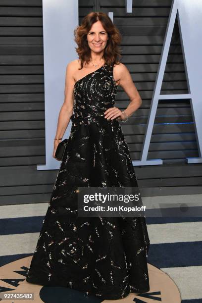 Roberta Armani attends the 2018 Vanity Fair Oscar Party hosted by Radhika Jones at Wallis Annenberg Center for the Performing Arts on March 4, 2018...