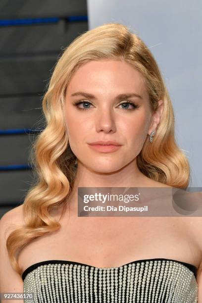 MacKenzie Mauzy attends the 2018 Vanity Fair Oscar Party hosted by Radhika Jones at Wallis Annenberg Center for the Performing Arts on March 4, 2018...