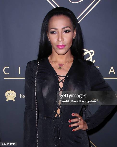 Musical artist Amina Buddafly attends the City Gala 2018 at Universal Studios Hollywood on March 4, 2018 in Universal City, California.