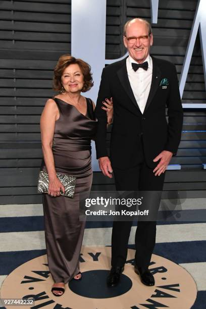 Sharon R. Friedrick and Richard Jenkins attend the 2018 Vanity Fair Oscar Party hosted by Radhika Jones at Wallis Annenberg Center for the Performing...