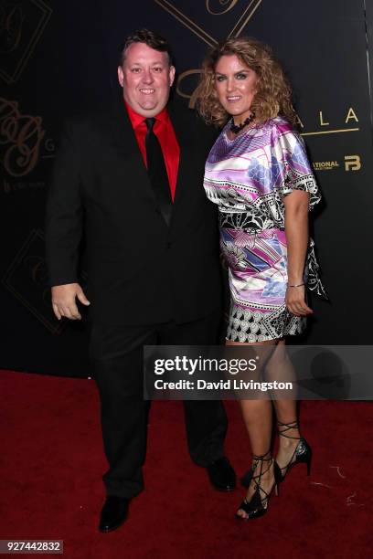 Personalities Rene Nezhoda and Casey Nezhoda attend City Gala 2018 at Universal Studios Hollywood on March 4, 2018 in Universal City, California.