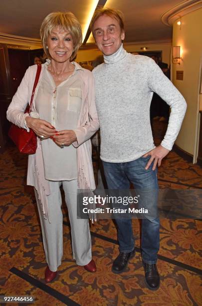 Judy Winter and Andre Hennicke attend the 'Die Niere' premiere on March 4, 2018 in Berlin, Germany.