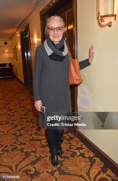 Eleonore Weisgeber attends the 'Die Niere' premiere on March 4, 2018 in Berlin, Germany.