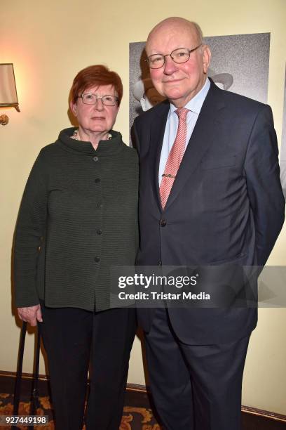 Anne Momper and Walter Momper attend the 'Die Niere' premiere on March 4, 2018 in Berlin, Germany.