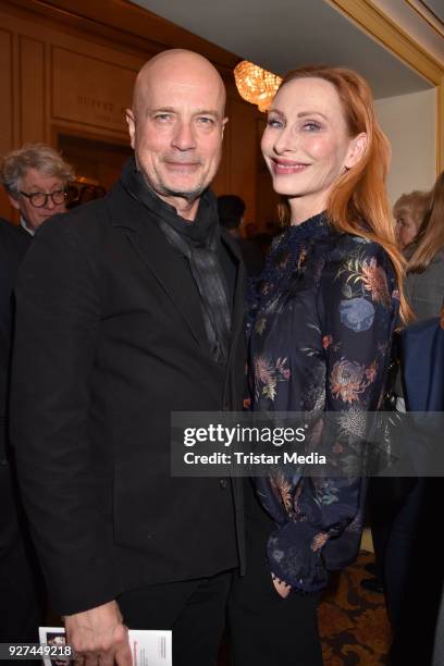 Christian Berkel and Andrea Sawatzki attend the 'Die Niere' premiere on March 4, 2018 in Berlin, Germany.