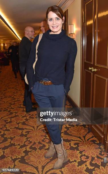 Anja Kling attends the 'Die Niere' premiere on March 4, 2018 in Berlin, Germany.