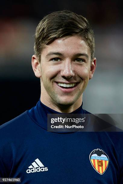 Vietto of Valencia CF looks on prior to the La Liga match between Valencia CF and Real Betis Balompie at Mestalla on March 4, 2018 in Valencia, Spain