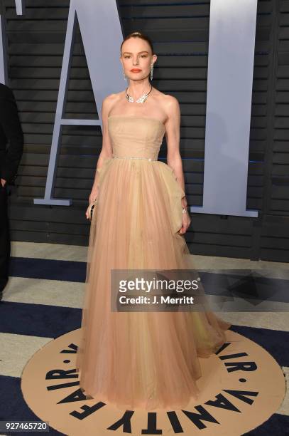 Kate Bosworth attends the 2018 Vanity Fair Oscar Party hosted by Radhika Jones at the Wallis Annenberg Center for the Performing Arts on March 4,...