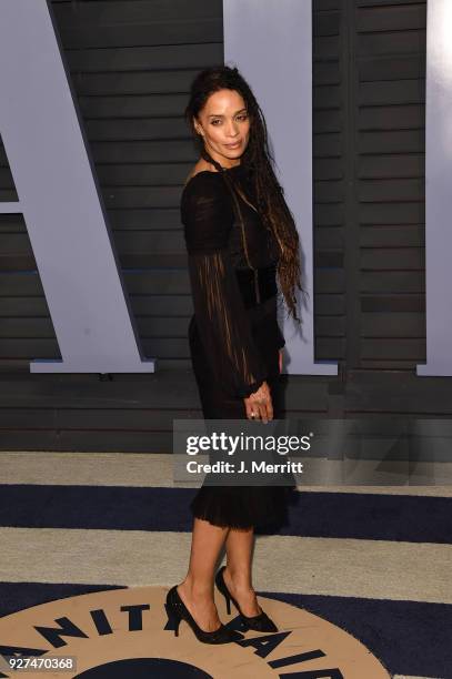 Lisa Bonet attends the 2018 Vanity Fair Oscar Party hosted by Radhika Jones at the Wallis Annenberg Center for the Performing Arts on March 4, 2018...