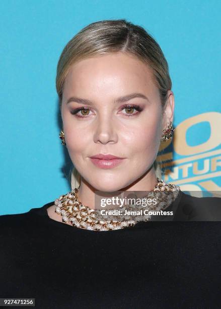 Actress Abbie Cornish attends the Fox Searchlight And 20th Century Fox Oscars Post-Party on March 4, 2018 in Los Angeles, California.
