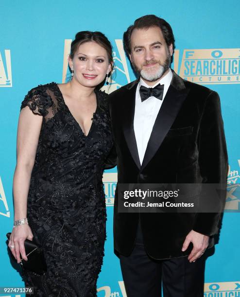 Actor Michael Stuhlbarg and Mai-Linh Lofgren attend the Fox Searchlight And 20th Century Fox Oscars Post-Party on March 4, 2018 in Los Angeles,...