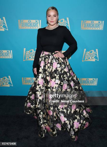 Actress Abbie Cornish attends the Fox Searchlight And 20th Century Fox Oscars Post-Party on March 4, 2018 in Los Angeles, California.