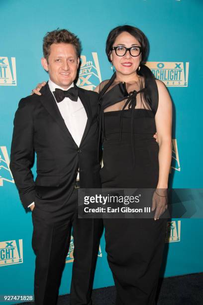 Alex Winter and Ramsey Ann Naito attend Fox Searchlight And 20th Century Fox Host Oscars Post-Party on March 4, 2018 in Los Angeles, California.