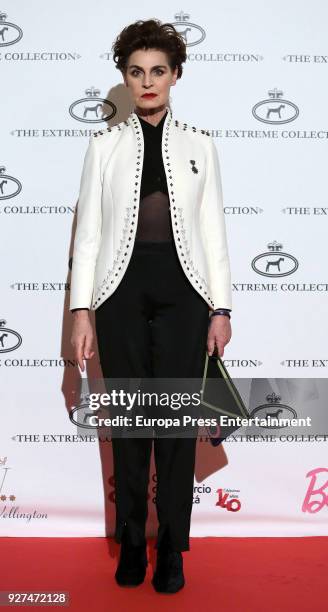 Antonia Dell'Atte attends 'The Extreme Collection' fashion show at Wellington Hotel on March 2, 2018 in Madrid, Spain.