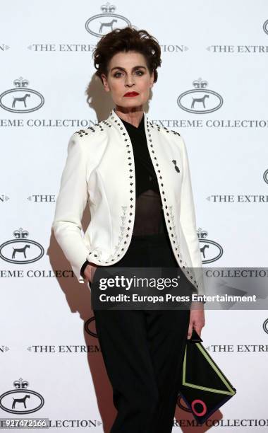 Antonia Dell'Atte attends 'The Extreme Collection' fashion show at Wellington Hotel on March 2, 2018 in Madrid, Spain.