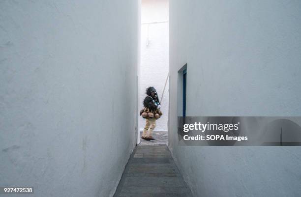 Old Man" dances in the streets of Chora, Skyros he Old Man is the main figure of the Carnival celebration in the island of Skyros, Greece. As the...