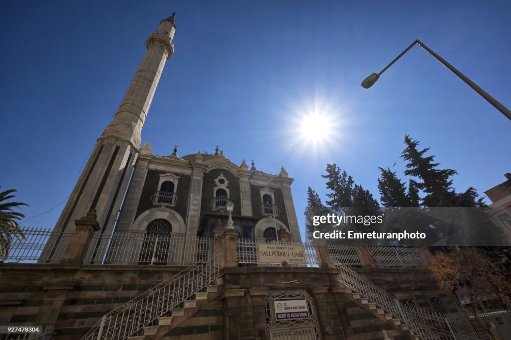 Low angle view of Salepcioglu mosque in Izmir.