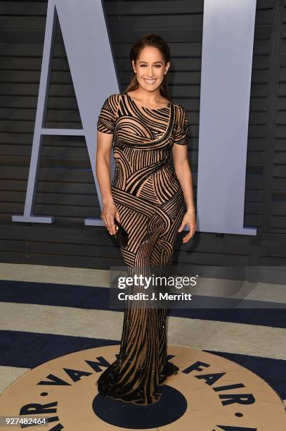 Actress Jaina Lee Ortiz attends the 2018 Vanity Fair Oscar Party hosted by Radhika Jones at the Wallis Annenberg Center for the Performing Arts on...