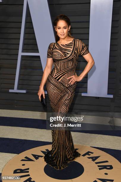 Actress Jaina Lee Ortiz attends the 2018 Vanity Fair Oscar Party hosted by Radhika Jones at the Wallis Annenberg Center for the Performing Arts on...